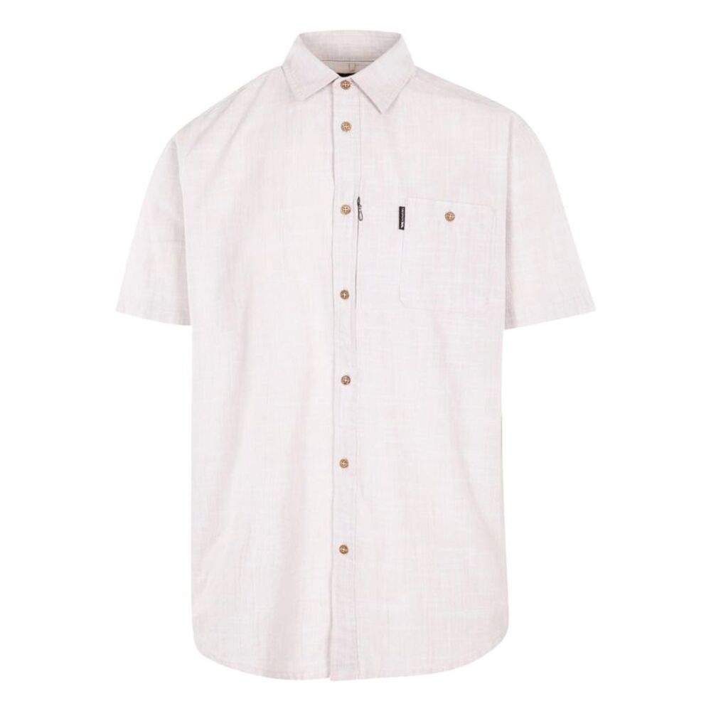 Trespass Mens Basham Woven Shirt / Oatmilk